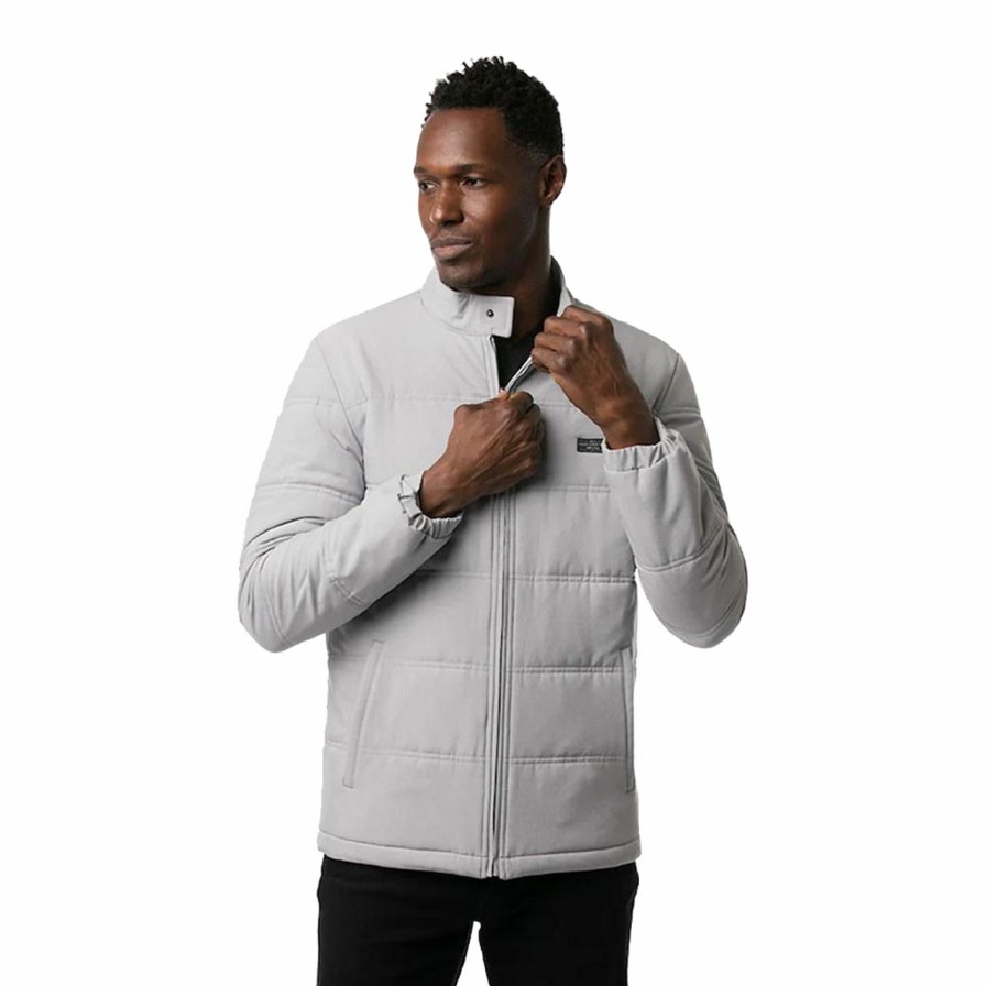 Apparel * | Travis Mathew Midnight Oil Jacket Heather Grey