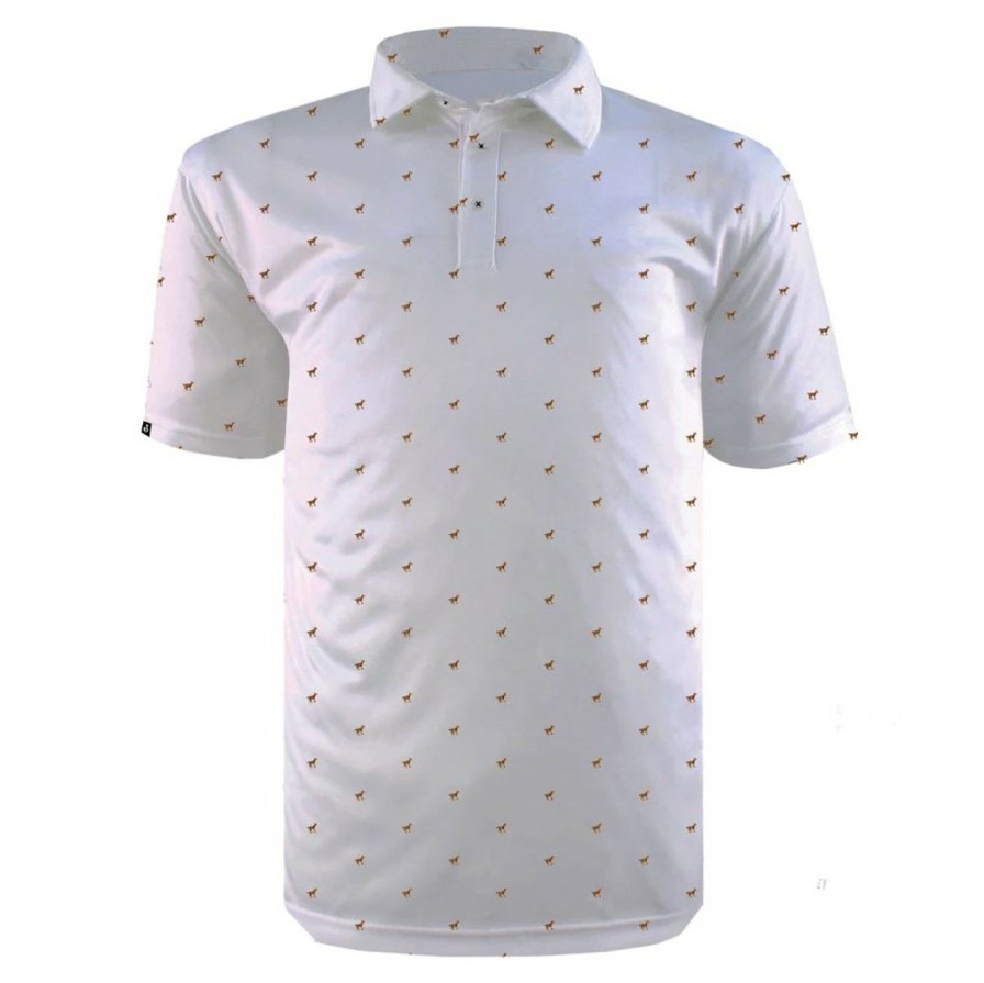 Apparel * | Swannies Big Cat Polo White