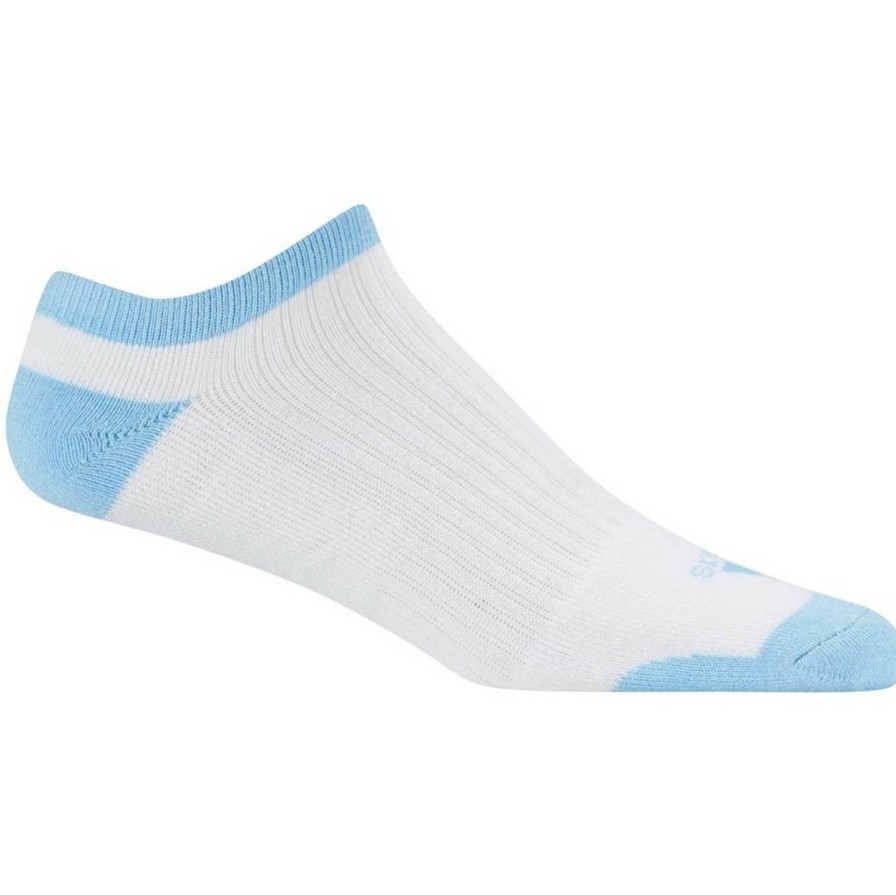 Apparel * | Adidas Women'S Comfort No Show Sock Single Bright Cyan