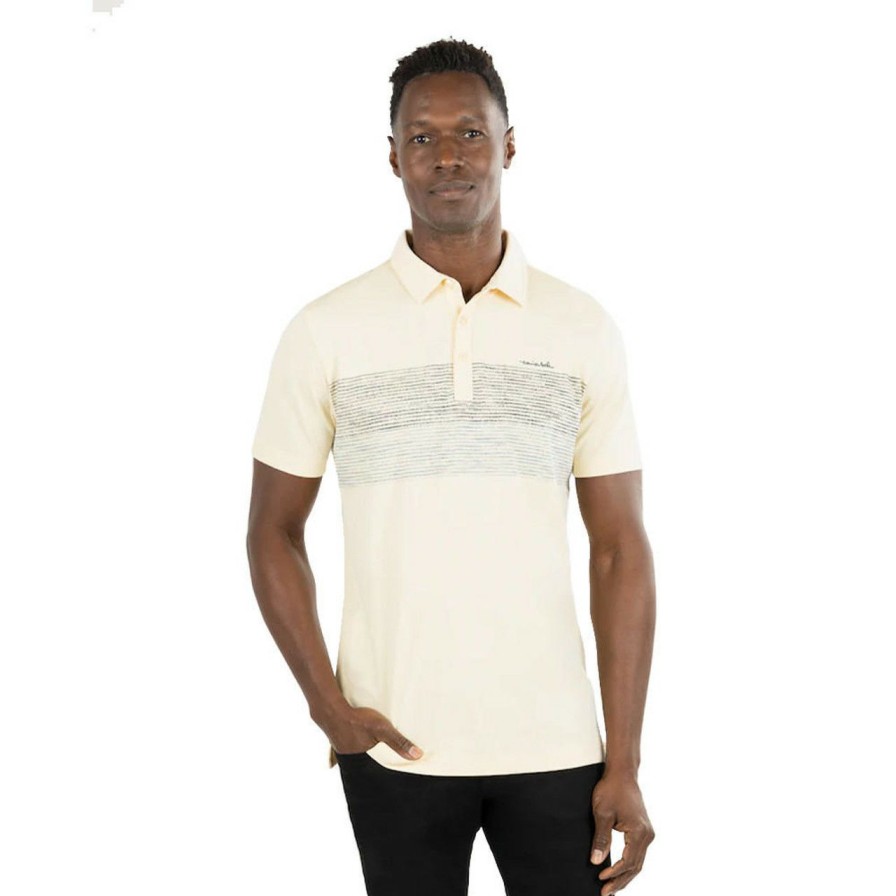 Apparel * | Travis Mathew Salt Sand Polo Heather Sunlight