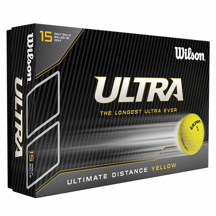 Golf Balls * | Wilson Ultra Golf Yellow Balls (15 Ball Pack)