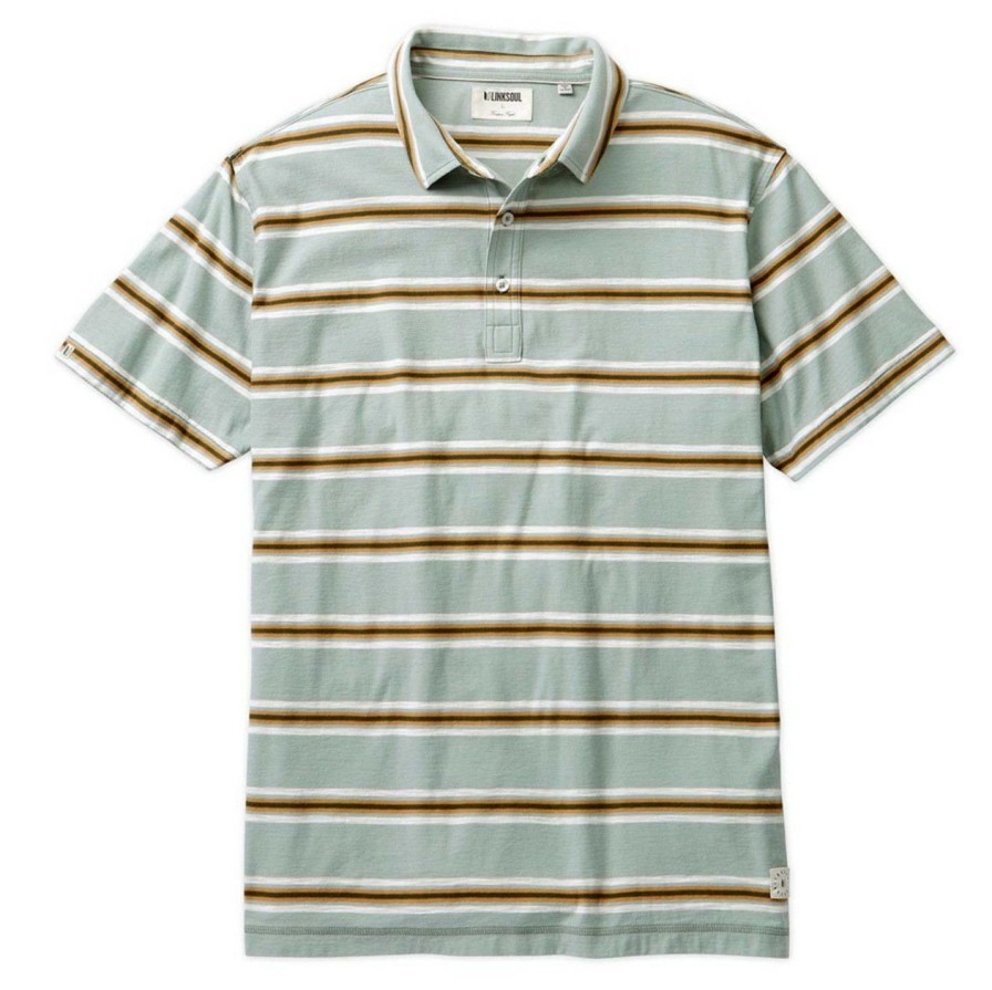 Apparel * | Linksoul Desert Stripe Polo