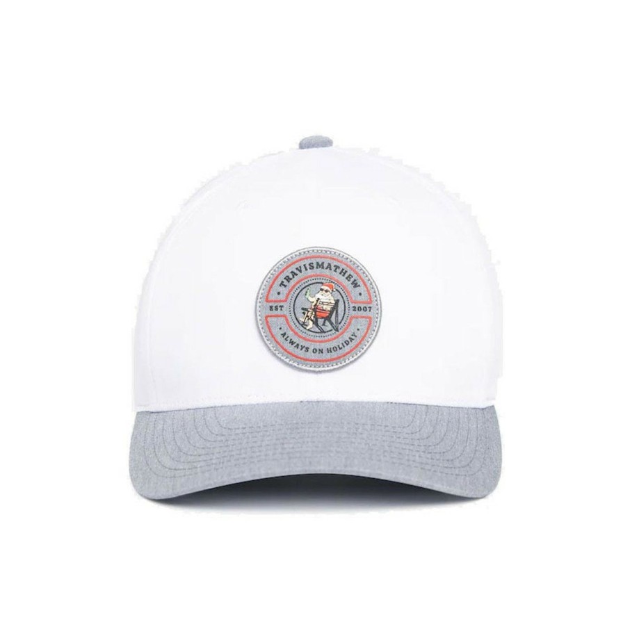 Apparel * | Travis Mathew Holiday Szn Hat White