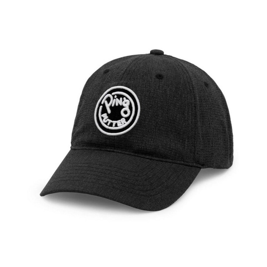 Apparel * | Ping Putter Unstructured Hat Black