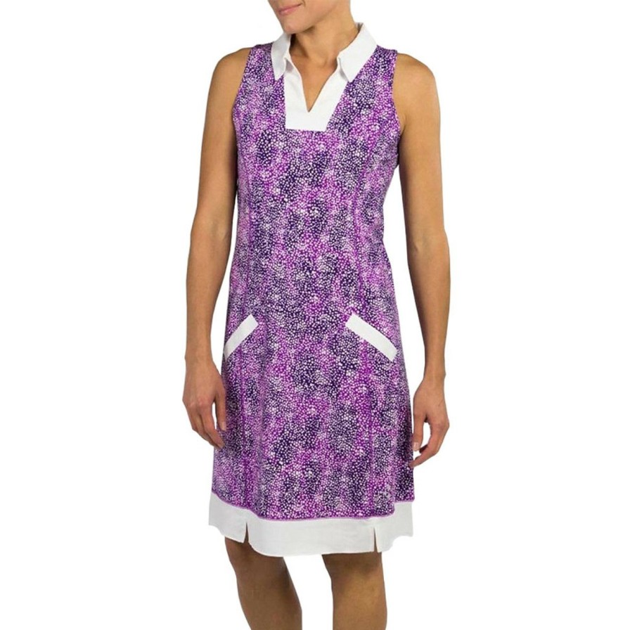 Apparel * | Jofit Wide Placket Dress Speckle Print