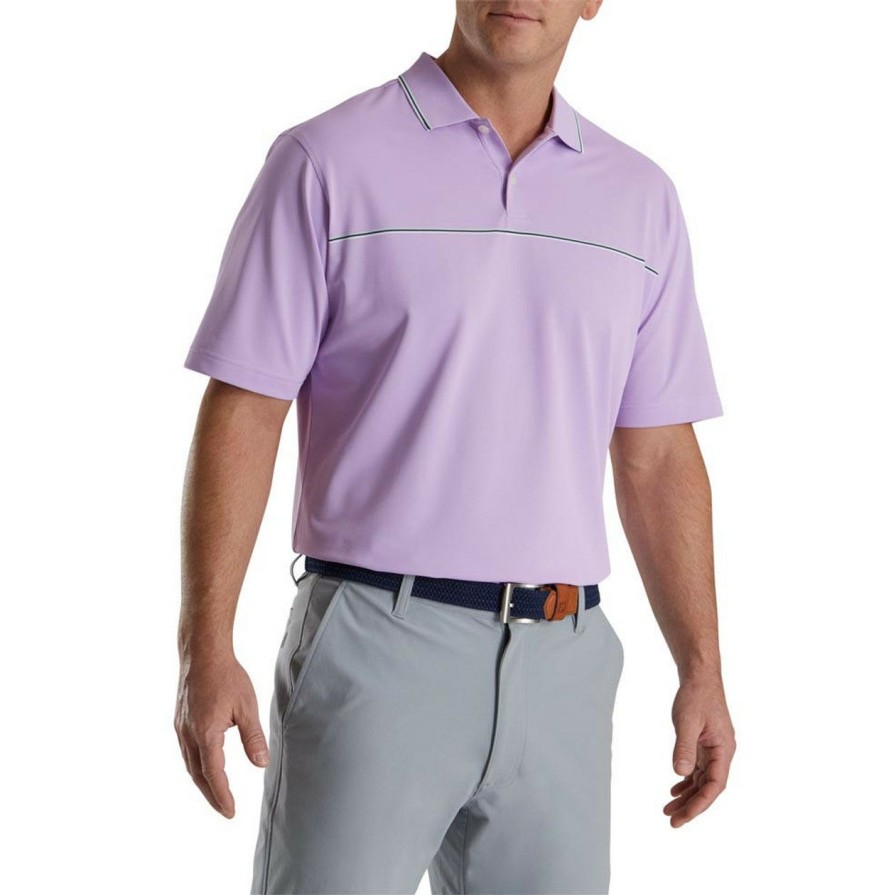 Apparel * | Footjoy Small Details Stretch Pique Knit Collar Polo