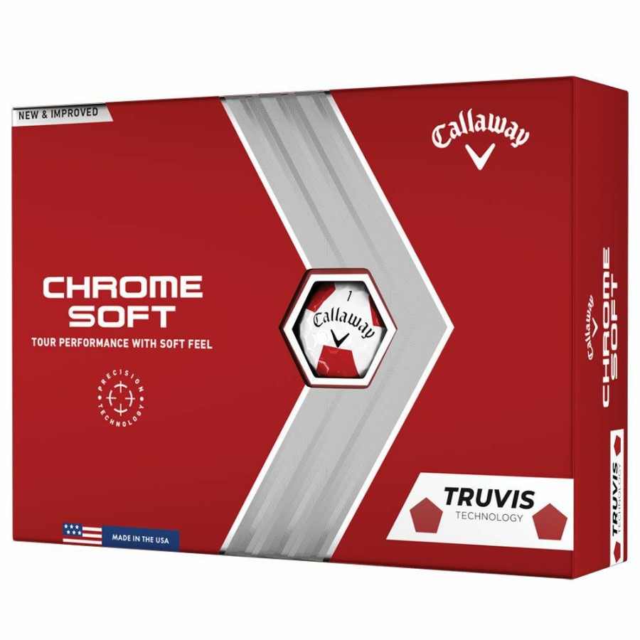 Golf Balls * | Callaway Chrome Soft 2022 Truvis Red Golf Balls