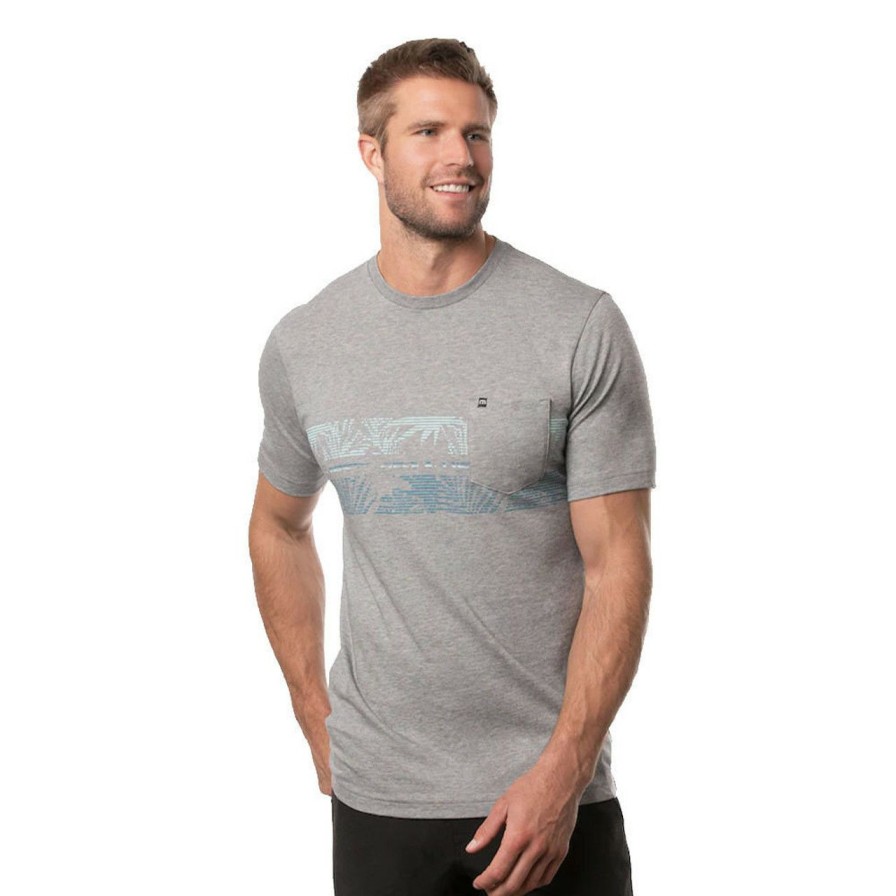 Apparel * | Travis Mathew Secluded Spot Tee Heather Grey