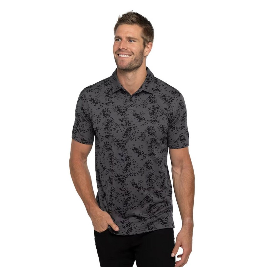 Apparel * | Travis Mathew A Little Spice Polo Heather Forged Iron