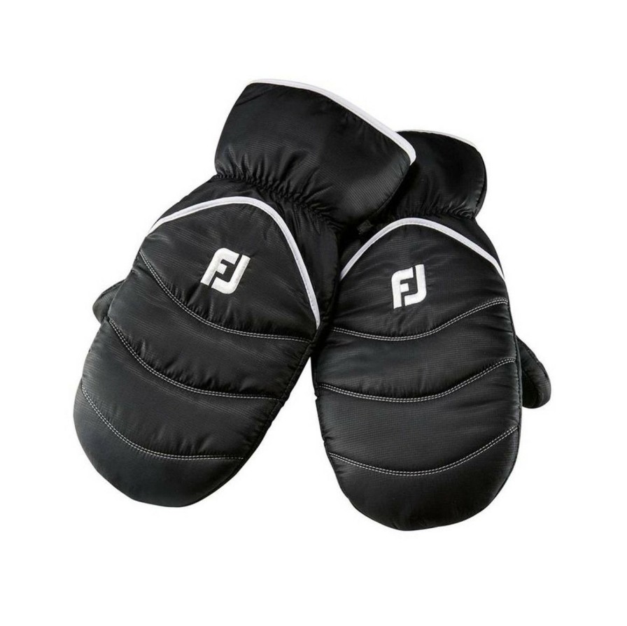 Apparel * | Footjoy Winter Cart Mitts Black