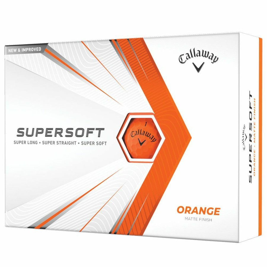 Golf Balls * | Callaway Supersoft Matte Orange Golf Balls