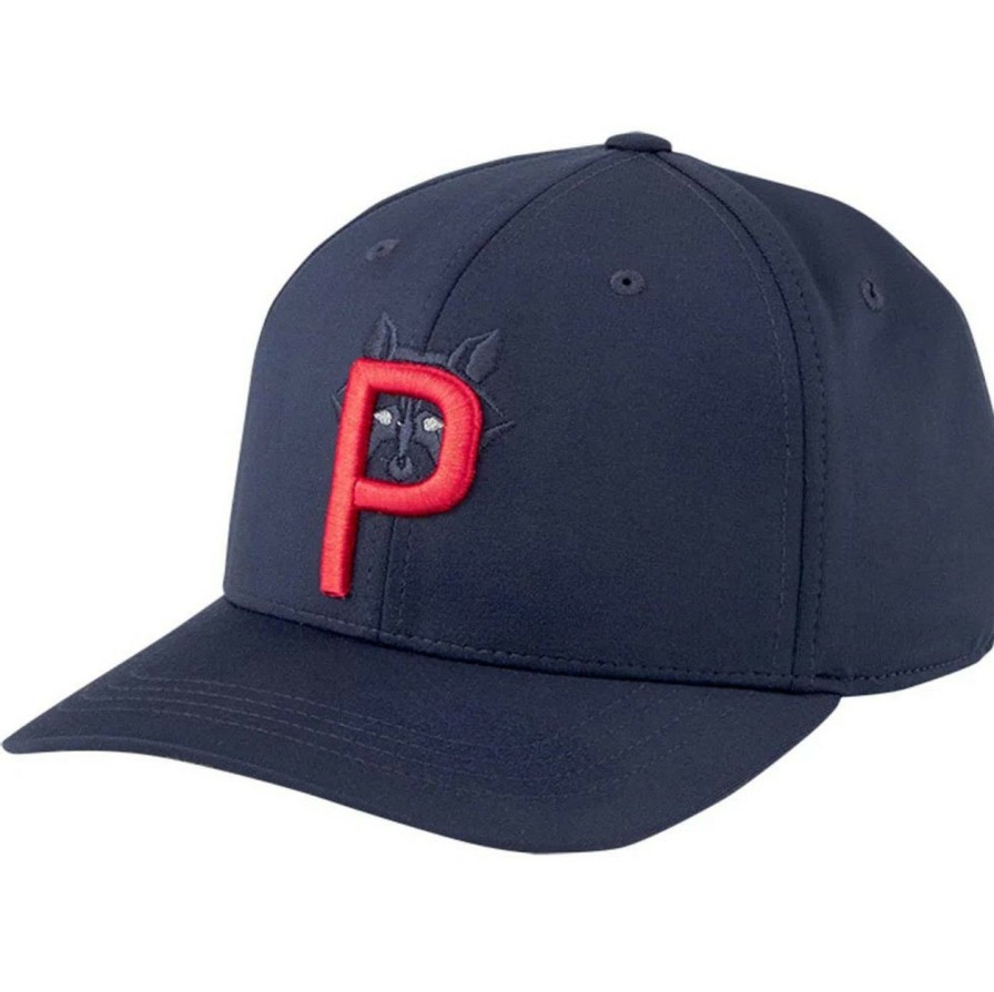 Apparel * | Puma Raccoon P 110 Snapback Hat Navy Blazer