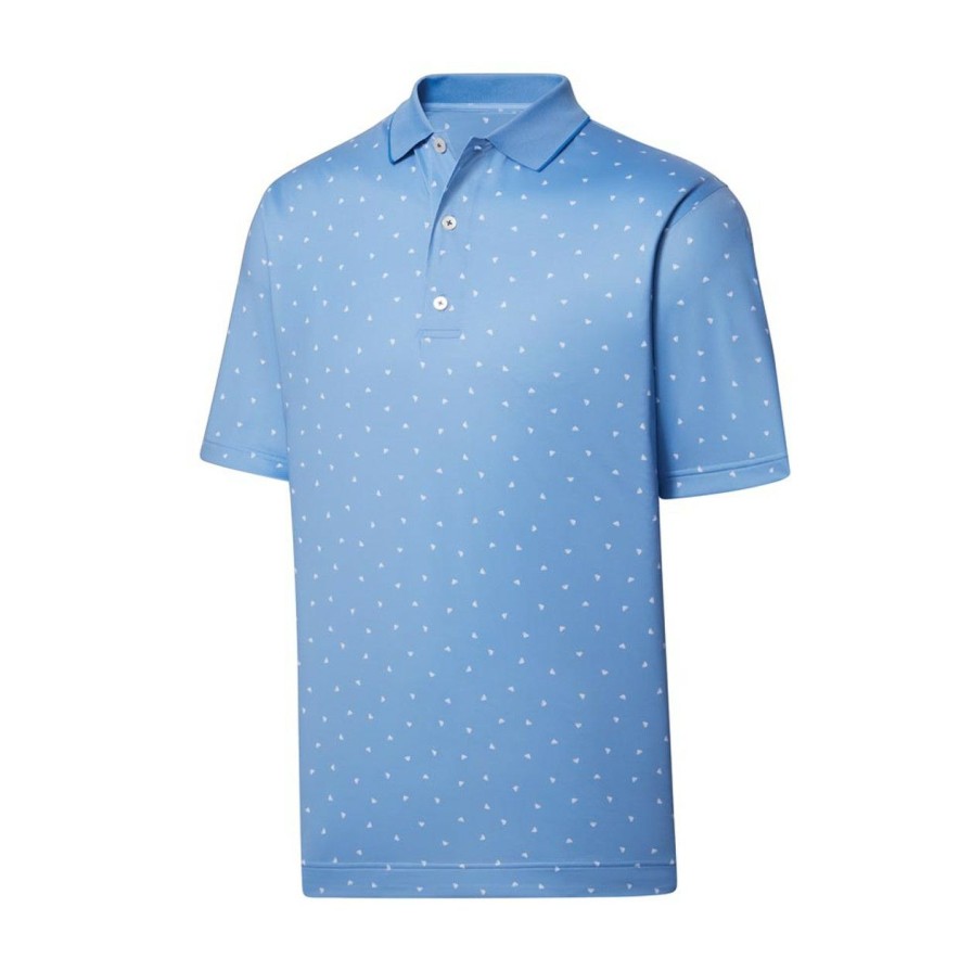 Apparel * | Footjoy Lisle Push Play Print Knit Collar Polo