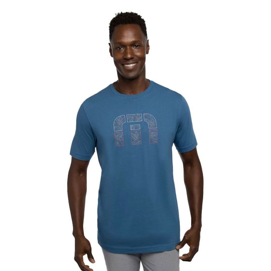 Apparel * | Travis Mathew All You Can Drink Tee Mid Blue