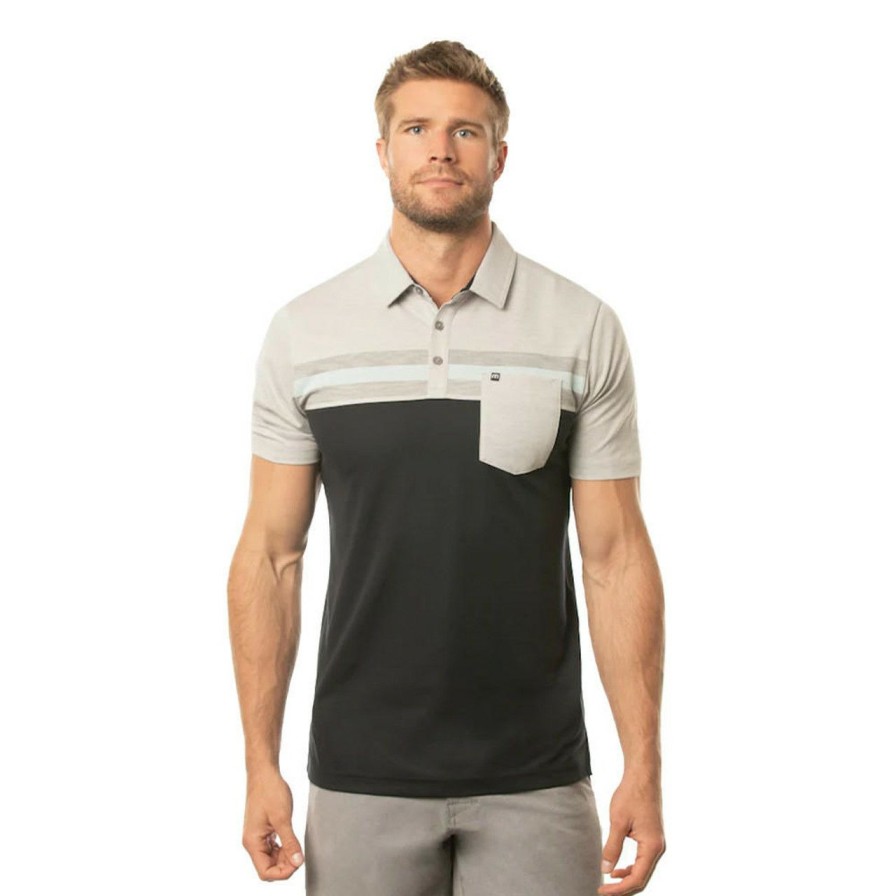 Apparel * | Travis Mathew Salad Days Polo Heather Light Grey