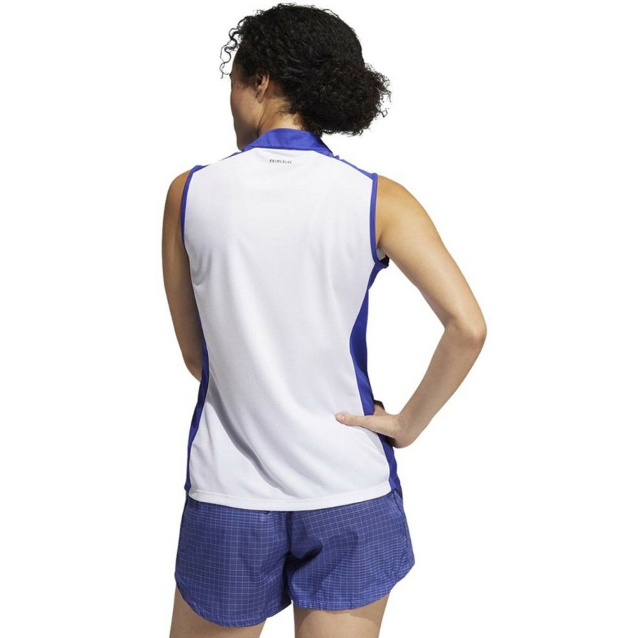 Apparel * | Adidas Women'S Primeblue Colorblock Racerback Polo