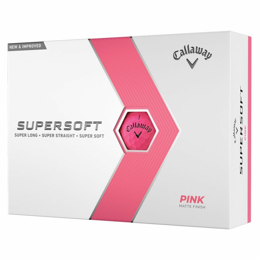 Golf Balls * | Callaway Supersoft 2023 Matte Pink Golf Balls