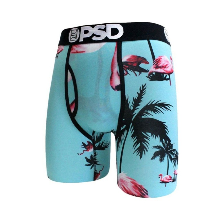 Apparel * | Psd Modal Flamingo Boxer Brief Turquoise