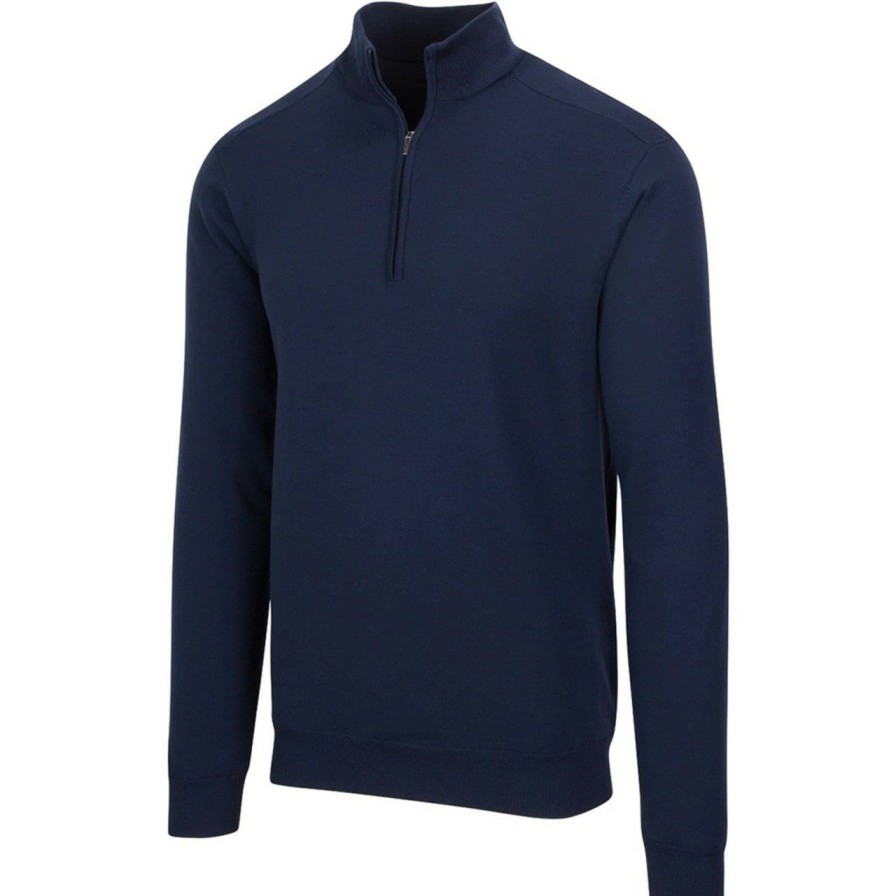 Apparel * | Greg Norman Performance Blend Lined 1/4 Zip Wind Sweater