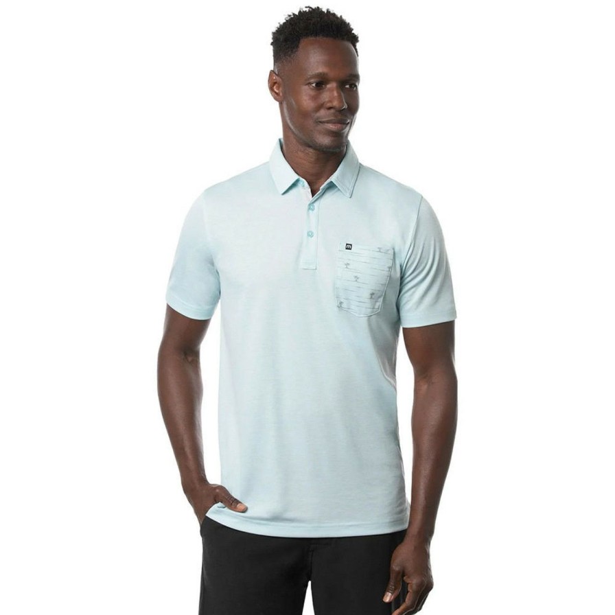 Apparel * | Travis Mathew Bay Swim Polo Heather Petit Four