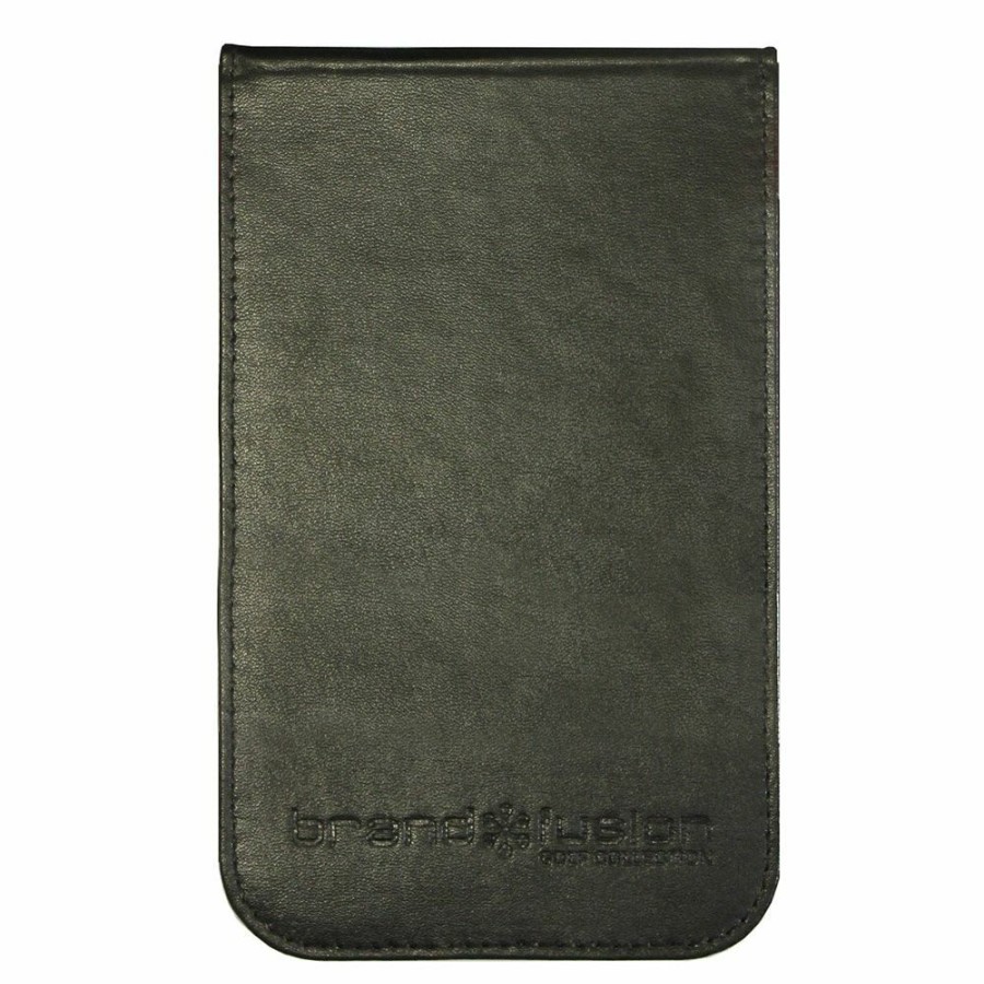 Golf Accessories * | Brand Fusion Leatherette Golf Scorecard Holder