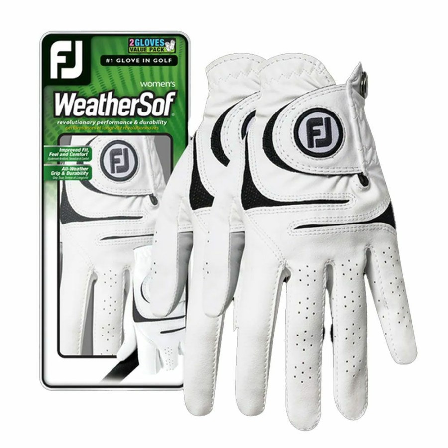 Golf Gloves * | Footjoy Weathersof Ladies Golf Glove (2 Pack)