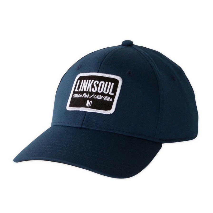 Apparel * | Linksoul Block Patch Hat Navy Black