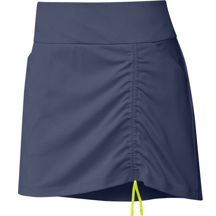 Apparel * | Adidas Women'S Jacquard Cinch Skort Tech Indigo