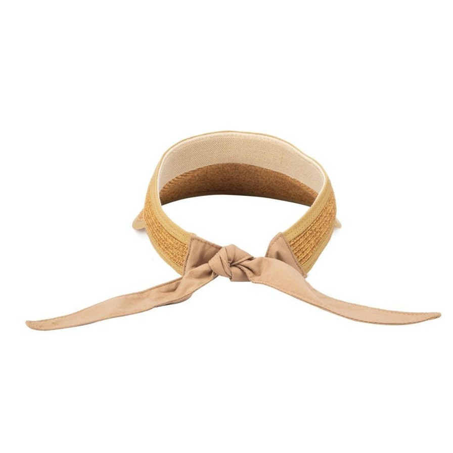 Apparel * | San Diego Hat Company Women'S Knotty Visor Natural