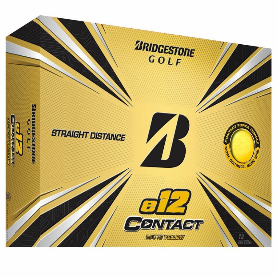 Golf Balls * | Bridgestone E12 Contact Yellow Golf Balls