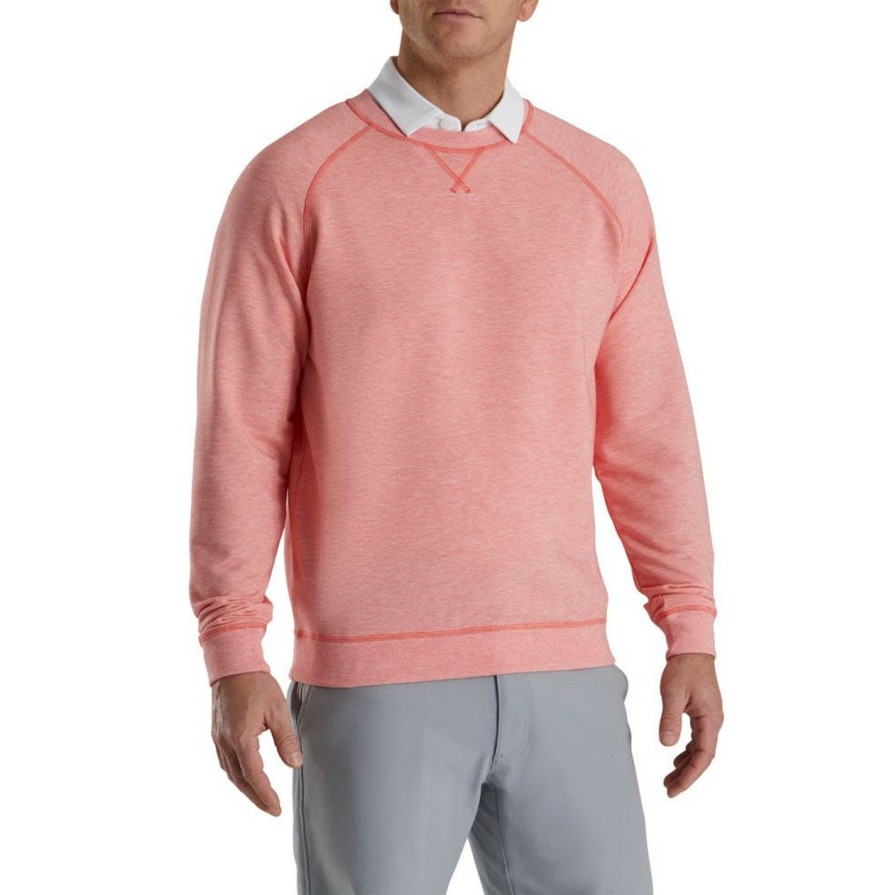 Apparel * | Footjoy French Terry Crewneck