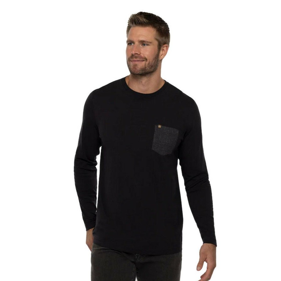 Apparel * | Travis Mathew Beers And Cheers Long Sleeve Tee Black