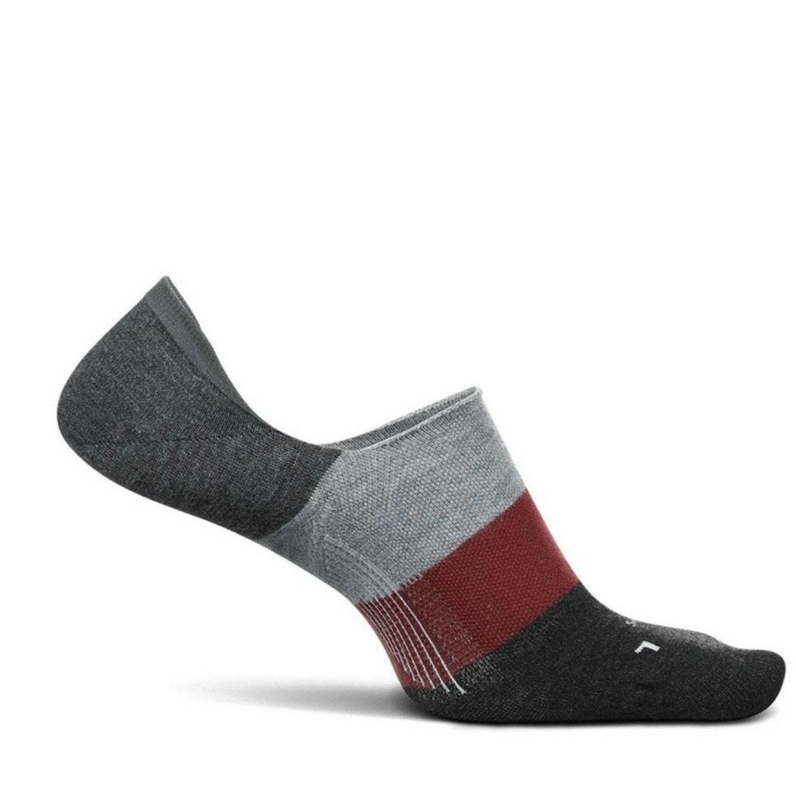 Apparel * | Feetures Everyday No Show Hidden Stripe Sock