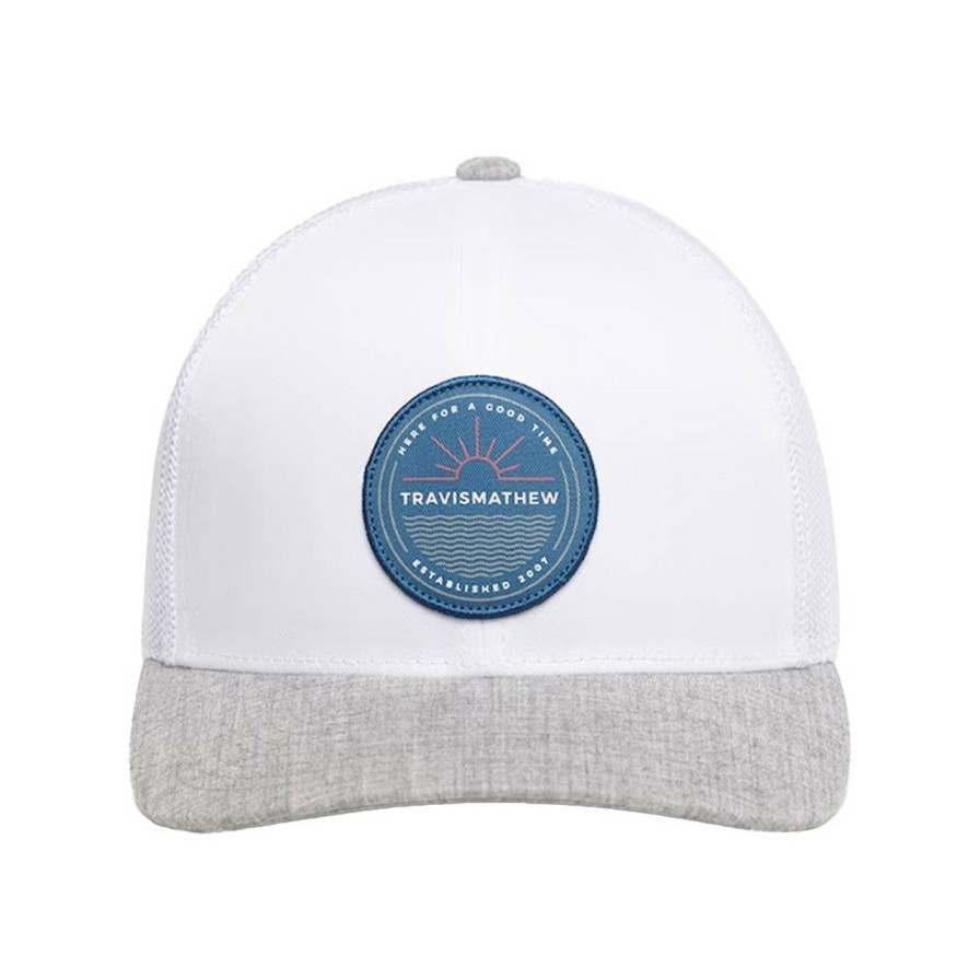 Apparel * | Travis Mathew All Booked Up Hat White