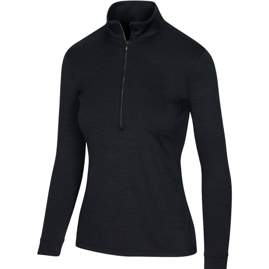 Apparel * | Greg Norman Women'S Utility 1/2 Zip Mock