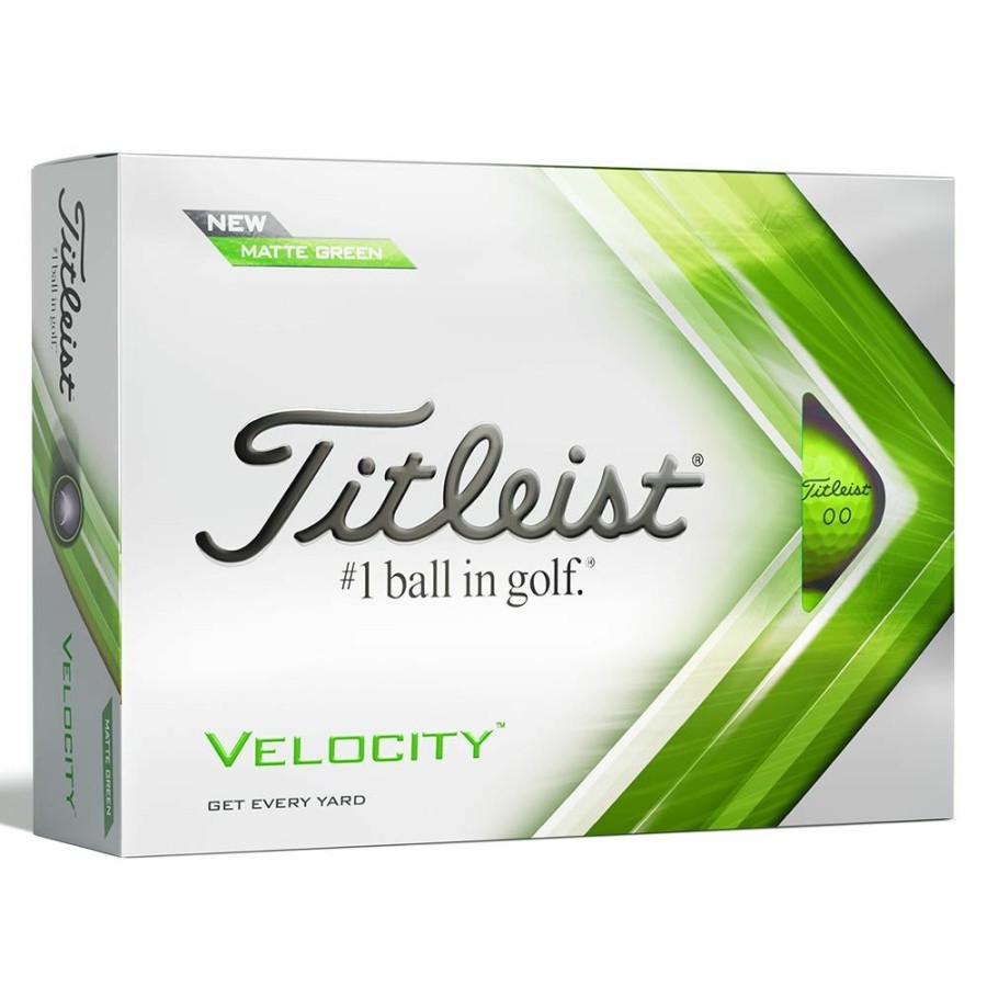 Golf Balls * | Titleist Velocity 2022 Matte Green Golf Balls