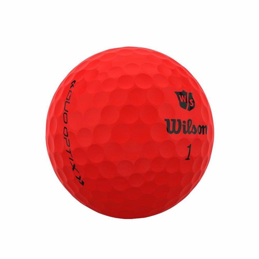 Golf Balls * | Wilson Staff Duo Optix Red Golf Balls