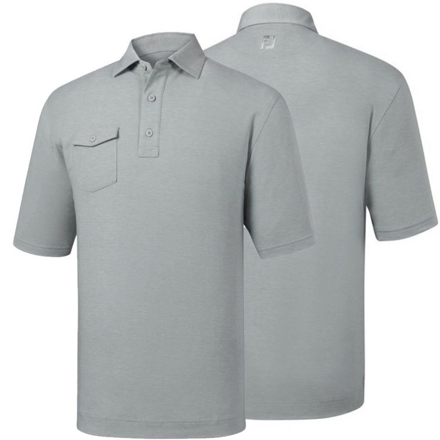 Apparel * | Footjoy Spun Poly Chest Pocket Polo Self Collar Closeout