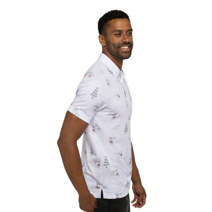 Apparel * | Travis Mathew Wee Bit Of Fun Polo White