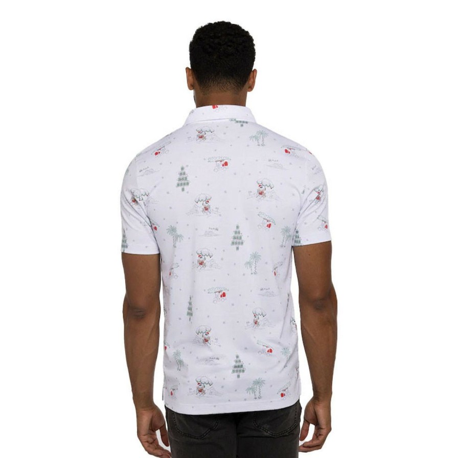 Apparel * | Travis Mathew Wee Bit Of Fun Polo White