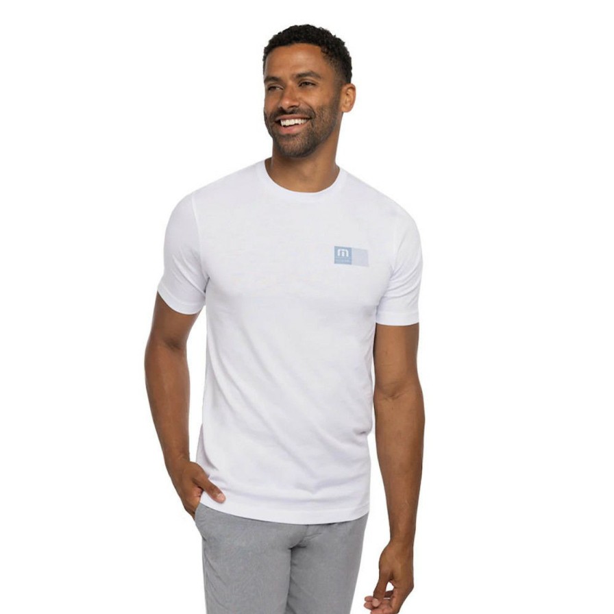 Apparel * | Travis Mathew Befriend The Bouncer Tee White