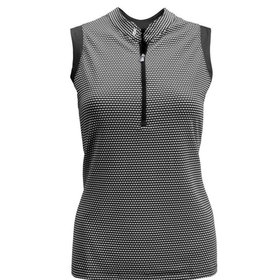 Apparel * | Nancy Lopez Flex Sleeveless Polo Plus Size