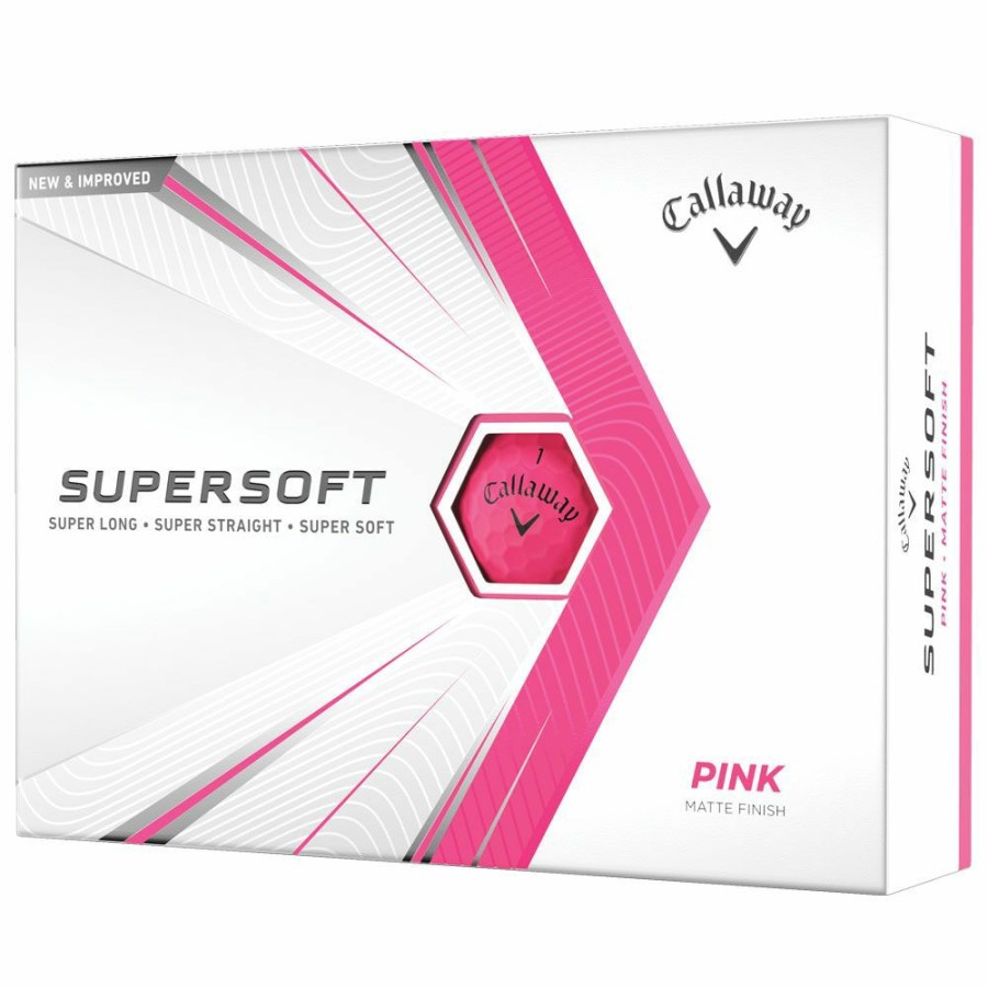 Golf Balls * | Callaway Supersoft Matte Pink Golf Balls