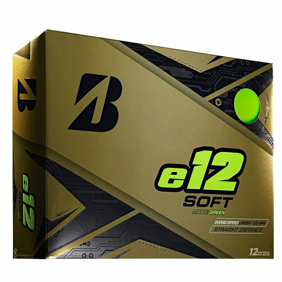 Golf Balls * | Bridgestone E12 Soft Matte Green Golf Balls