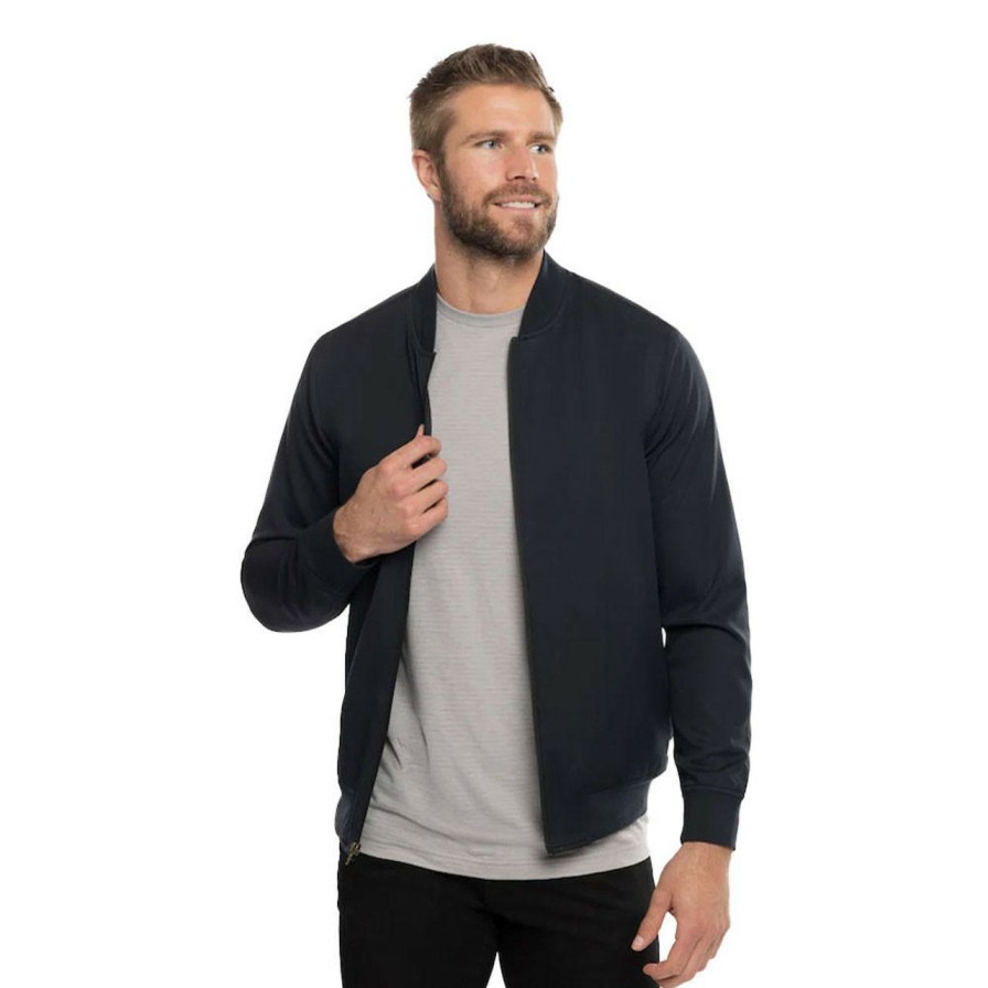 Apparel * | Travis Mathew Highwayman Full Zip Black