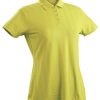 Apparel * | Nancy Lopez Grace Short Sleeve Polo Plus Size Lemon