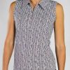 Apparel * | Jofit Sleeveless Polo Herringbone