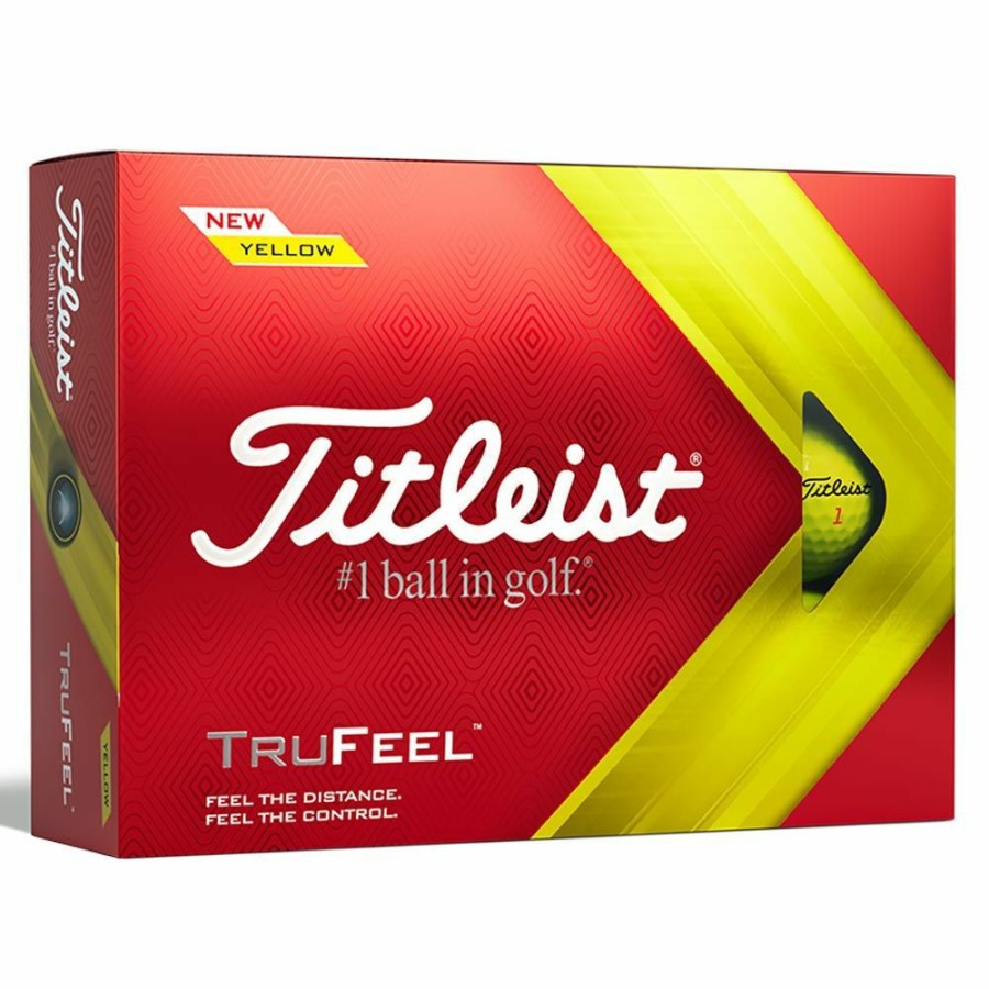 Golf Balls * | Titleist Trufeel 2022 Yellow Golf Balls