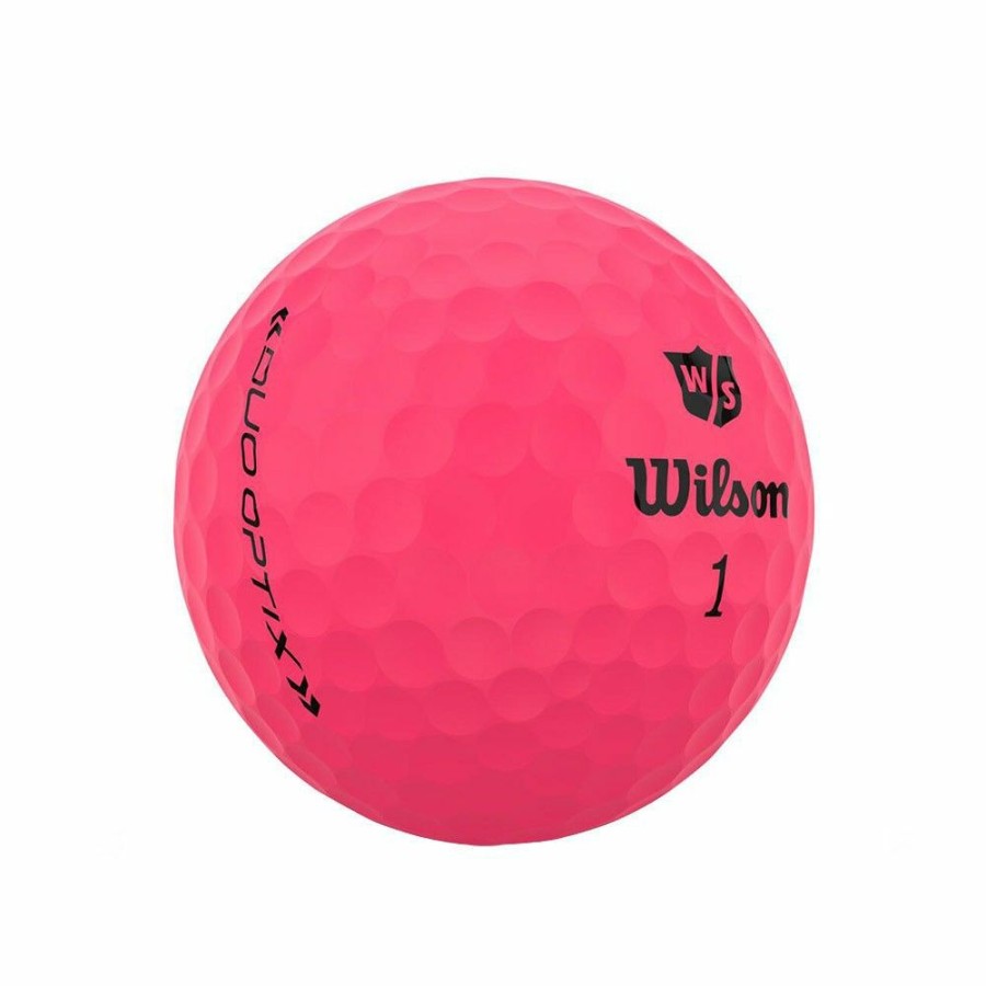 Golf Balls * | Wilson Staff Duo Optix Pink Golf Balls