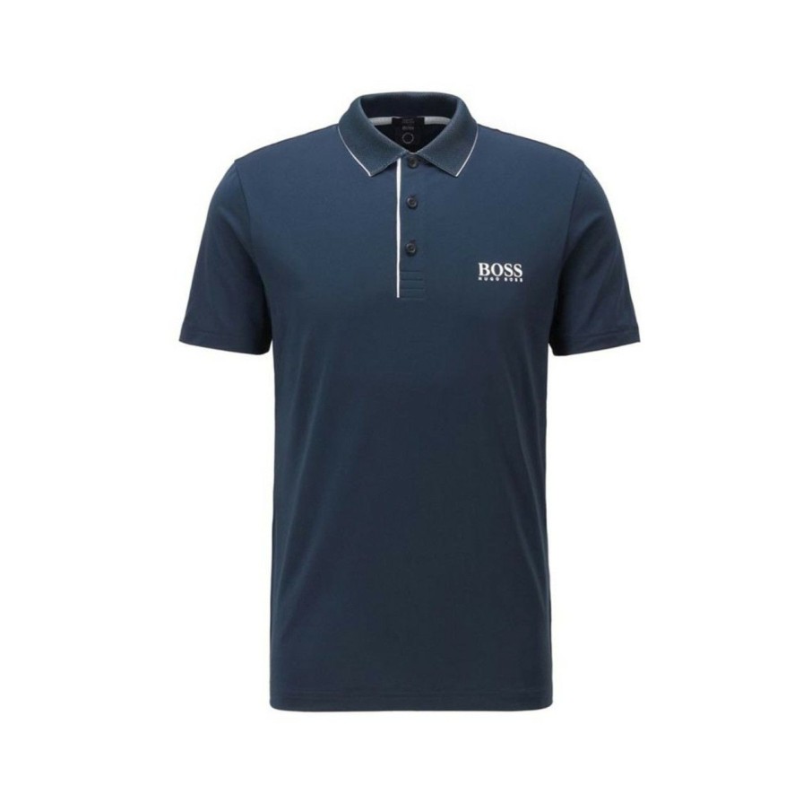 Apparel * | Hugo Boss Pauletech Polo Navy